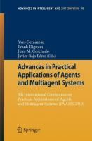 Produktbild: Advances in Practical Applications of Agents and Multiagent Systems