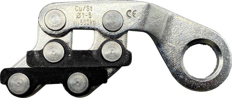 Produktbild: Berger & Schr&ouml;ter 12504 Seilklemme 1mm Stahl verzinkt, br&uuml;niert 1St.