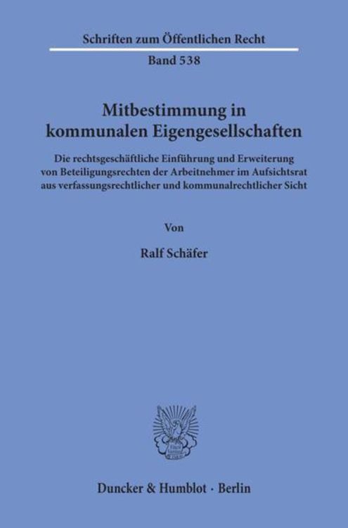 Produktbild: Mitbestimmung in kommunalen Eigengesellschaften.