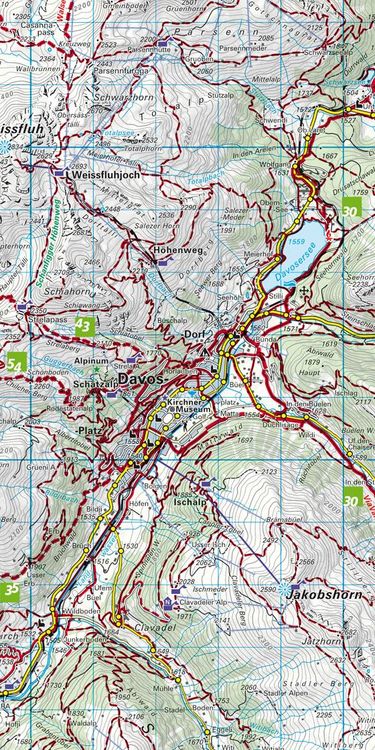 Produktbild: KuF Schweiz Wanderkarte 13 Davos / Arosa