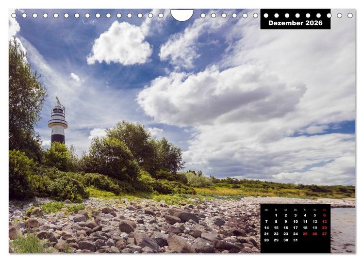 Produktbild: Maritime Seebilder - Von der Ostsee zur Nordsee (Wandkalender 2026 DIN A4 quer), CALVENDO Monatskalender