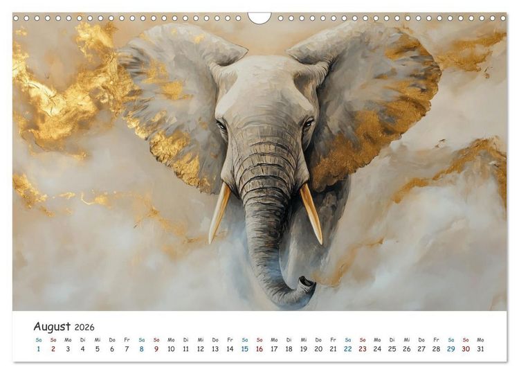 Produktbild: Tiere in der Kunst (Wandkalender 2026 DIN A3 quer), CALVENDO Monatskalender
