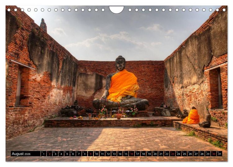 Produktbild: Ayutthaya - Thailands alte Hauptstadt (Wandkalender 2026 DIN A4 quer), CALVENDO Monatskalender