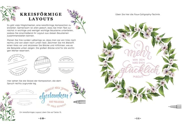 Produktbild: Handlettering Design Paper Block Cottage Dreams A6