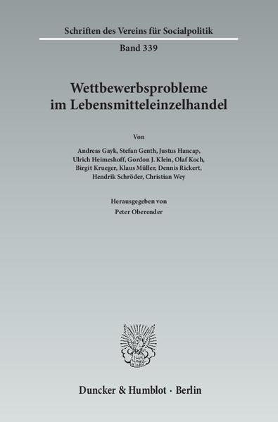 Produktbild: Wettbewerbsprobleme im Lebensmitteleinzelhandel.