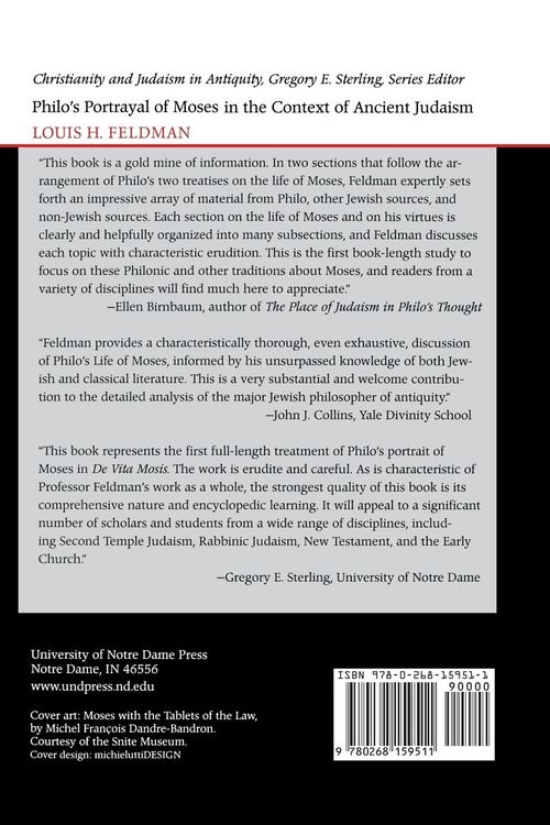 Produktbild: Philo's Portrayal of Moses in the Context of Ancient Judaism