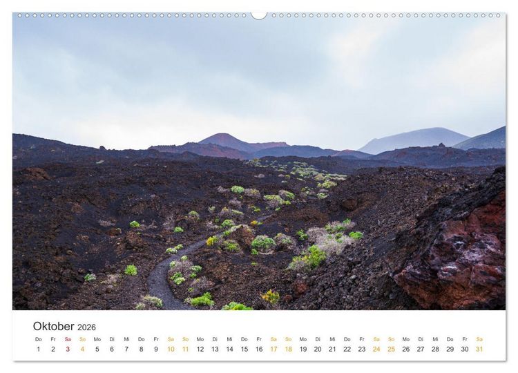 Produktbild: La Palma - Isla Bonita - Landschaften der Kanarischen Insel (hochwertiger Premium Wandkalender 2026 DIN A2 quer), Kunstdruck in Hochglanz