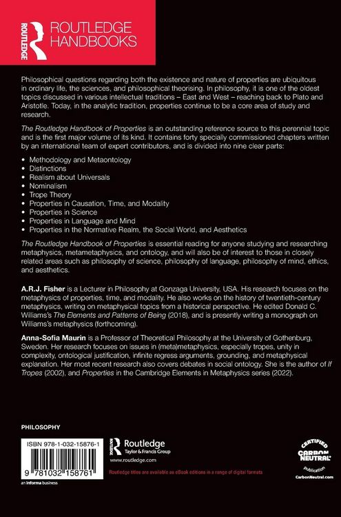 Produktbild: The Routledge Handbook of Properties