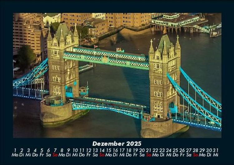 Produktbild: London 2025 Fotokalender DIN A5