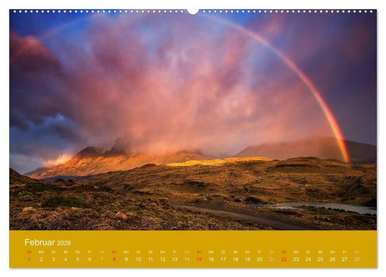 Produktbild: Patagonien-Land der Extreme (hochwertiger Premium Wandkalender 2026 DIN A2 quer), Kunstdruck in Hochglanz