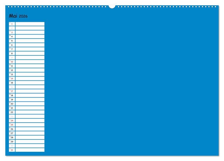 Produktbild: Bunter Bastelkalender (Wandkalender 2026 DIN A2 quer), CALVENDO Monatskalender