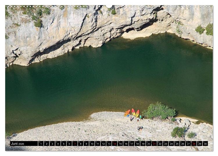Produktbild: Ard&egrave;che, Grand Canyon Europas (Wandkalender 2026 DIN A2 quer), CALVENDO Monatskalender