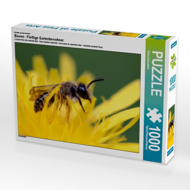 Produktbild: CALVENDO Puzzle Ein Motiv aus dem Kalender Bienen - Flei&szlig;ige Gartenbewohner | 1000 Teile Lege-Gr&ouml;&szlig;e 64x48cm Foto-Puzzle f&uuml;r gl&uuml;ckliche Stunden