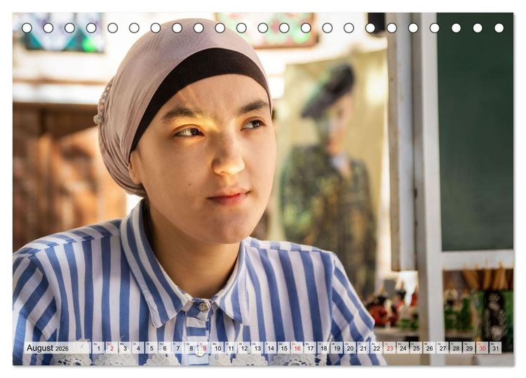 Produktbild: Menschen in Usbekistan (Tischkalender 2026 DIN A5 quer), CALVENDO Monatskalender