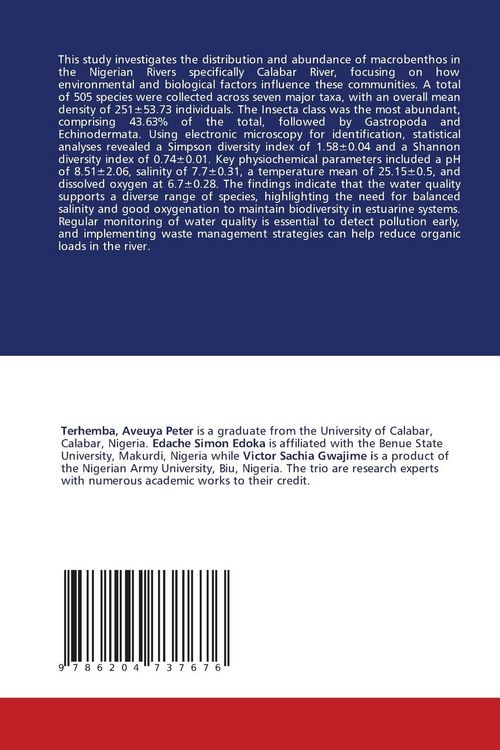 Produktbild: Diversity, Distribution and Abundance of Microbenthos