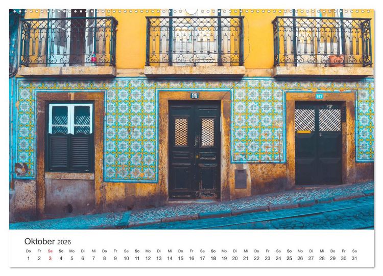 Produktbild: Sonnige Gr&uuml;&szlig;e aus Portugal (Wandkalender 2026 DIN A2 quer), CALVENDO Monatskalender