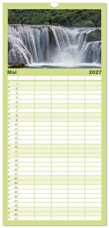 Produktbild: Familienplaner 2027 - Faszination Bosnien-Herzegowina mit 5 Spalten (Wandkalender, 21 x 45 cm) CALVENDO