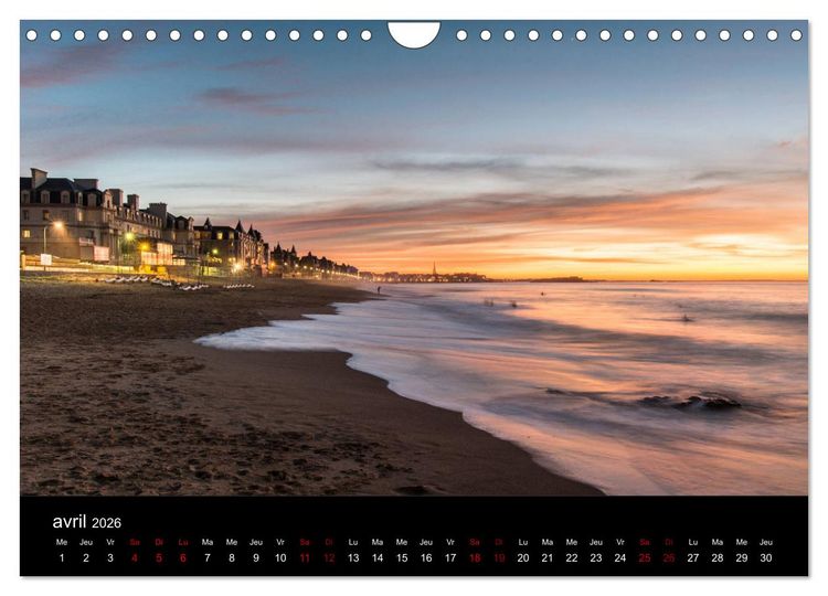 Produktbild: Saint-Malo au fil des mois (Calendrier mural 2026 DIN A4 vertical), CALVENDO calendrier mensuel