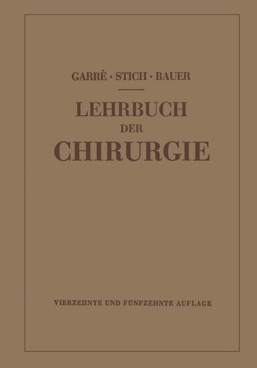 Produktbild: Lehrbuch der Chirurgie