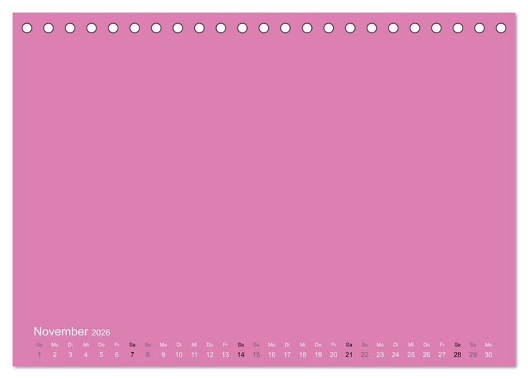 Produktbild: Bastelkalender - Pink (Tischkalender 2026 DIN A5 quer), CALVENDO Monatskalender