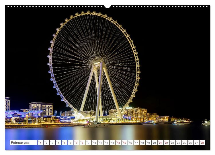 Produktbild: Dubai - Das achte Weltwunder (hochwertiger Premium Wandkalender 2026 DIN A2 quer), Kunstdruck in Hochglanz