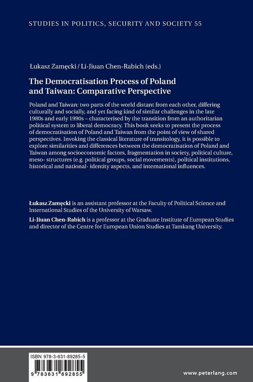 Produktbild: The Democratization Process of Poland and Taiwan: Comparative Perspective