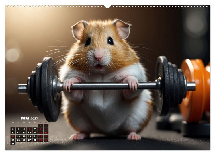 Produktbild: Hamstertage (Wandkalender 2027 DIN A2 quer), CALVENDO Monatskalender