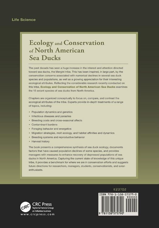 Produktbild: Ecology and Conservation of North American Sea Ducks