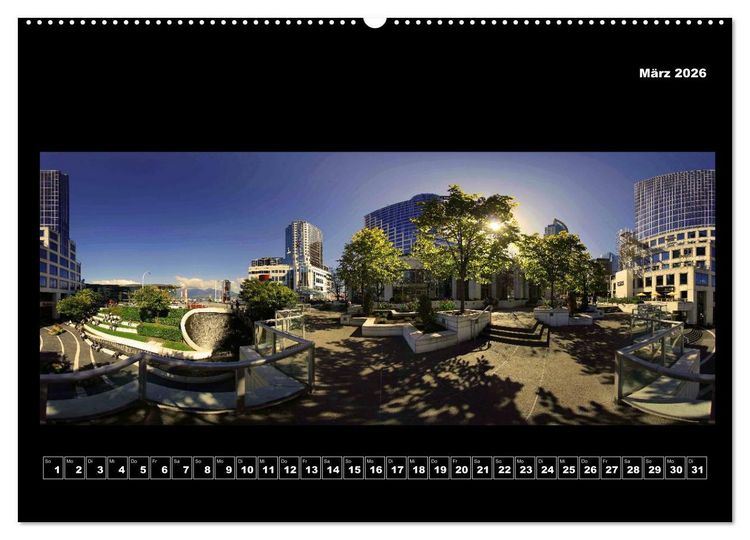 Produktbild: Vancouver / Kanada in faszinierender 360&deg; Panorama-Photographie (Wandkalender 2026 DIN A2 quer), CALVENDO Monatskalender