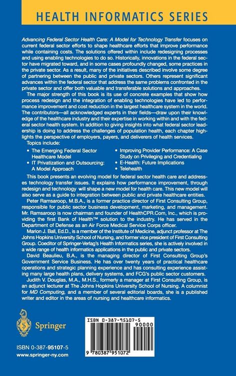 Produktbild: Advancing Federal Sector Health Care