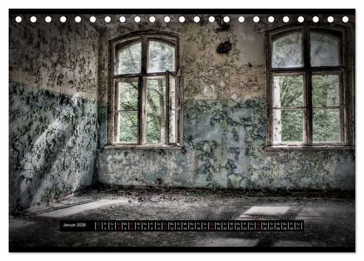 Produktbild: Lost Places, Vergessene Orte / AT-Version (Tischkalender 2026 DIN A5 quer), CALVENDO Monatskalender