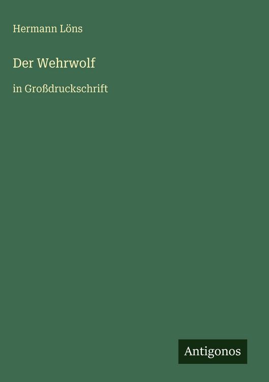 Produktbild: Der Wehrwolf