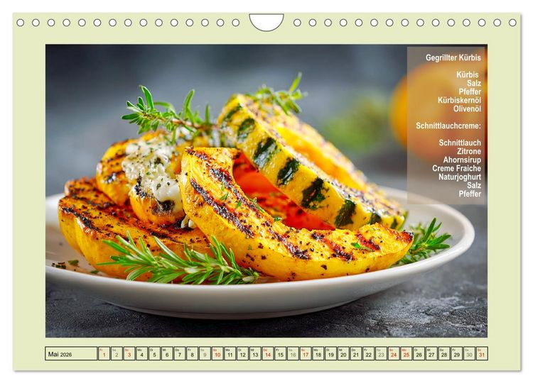 Produktbild: K&uuml;rbis-Freestyle-Kochen. Zutaten und Ideen. Mach dein Gericht daraus! (Wandkalender 2026 DIN A4 quer), CALVENDO Monatskalender