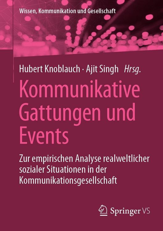 Produktbild: Kommunikative Gattungen und Events