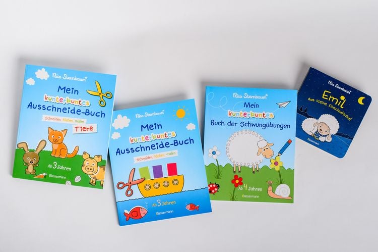 Produktbild: Mein kunterbuntes Ausschneidebuch - Tiere. Schneiden, kleben, malen ab 3 Jahren. Mit Scherenf&uuml;hrerschein