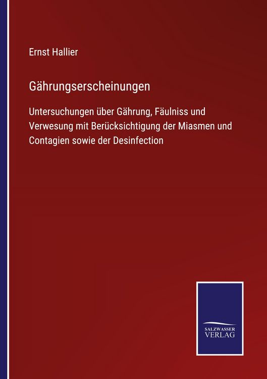 Produktbild: G&auml;hrungserscheinungen
