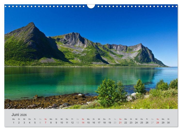 Produktbild: Norwegen - Land der Fjorde (Wandkalender 2026 DIN A3 quer), CALVENDO Monatskalender