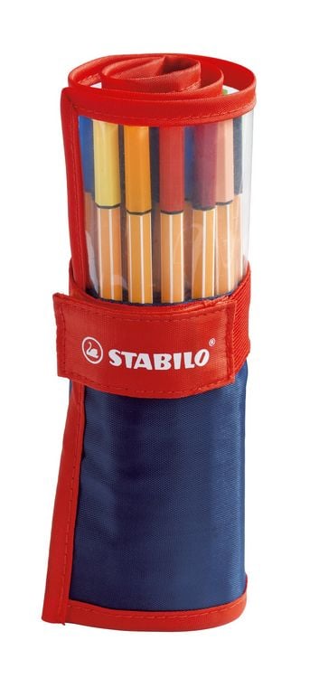 Produktbild: STABILO Fineliner -   point 88 - 25er Rollerset - mit 25 verschiedenen Farben