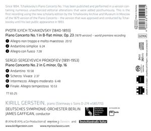 Produktbild: Klavierkonzerte Nr. 1 Op. 23 & Nr. 2 Op. 16