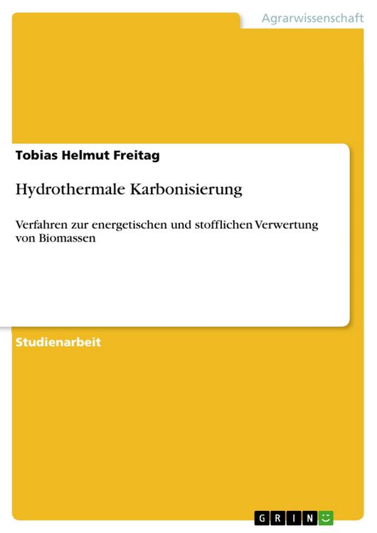 Produktbild: Hydrothermale Karbonisierung