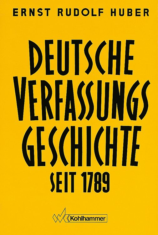 Produktbild: Deutsche Verfassungsgeschichte seit 1789