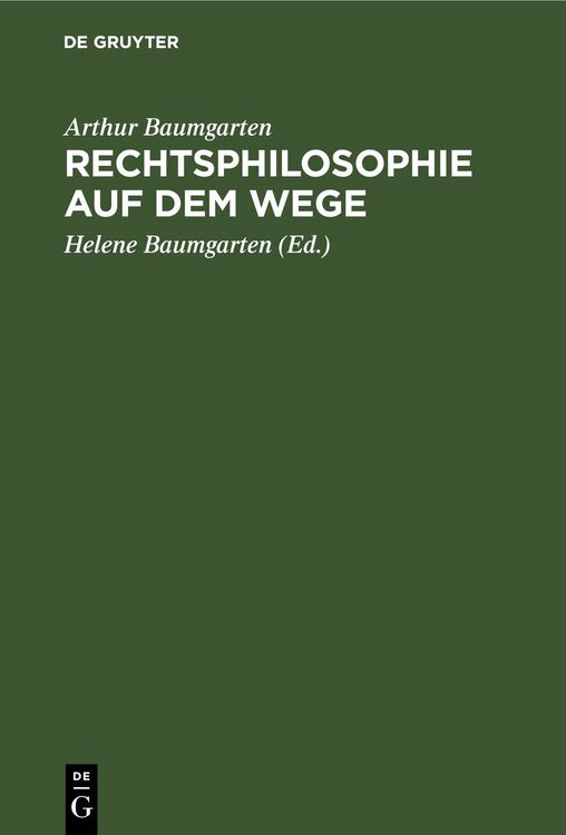 Produktbild: Rechtsphilosophie auf dem Wege