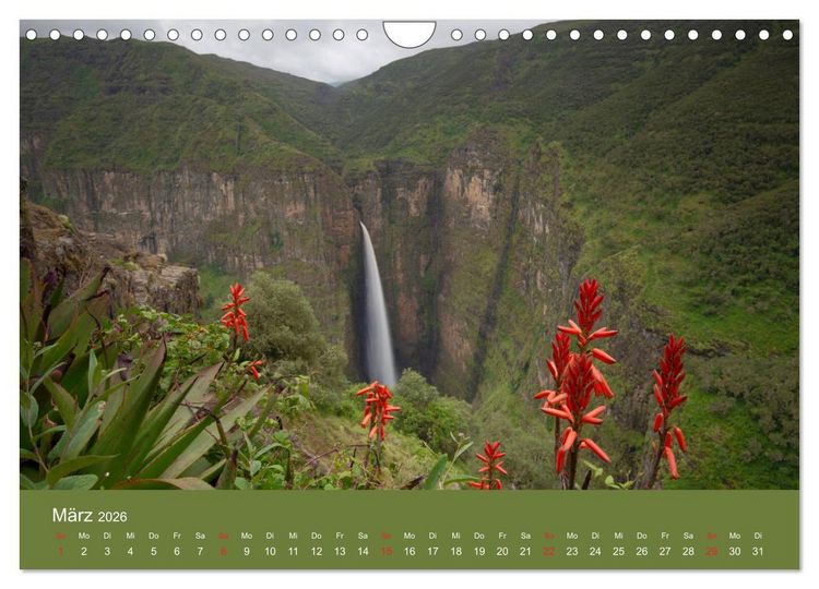 Produktbild: &Auml;thiopien Landschaften der Gegens&auml;tze (Wandkalender 2026 DIN A4 quer), CALVENDO Monatskalender