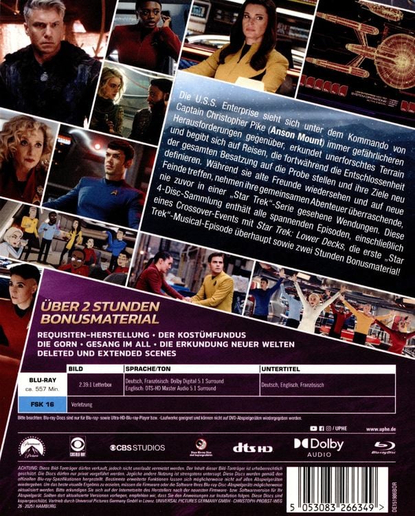 Produktbild: Star Trek: Strange New Worlds - Staffel 2 [4 BRs]