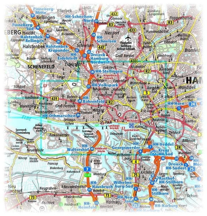 Produktbild: Hamburg Stadtplan