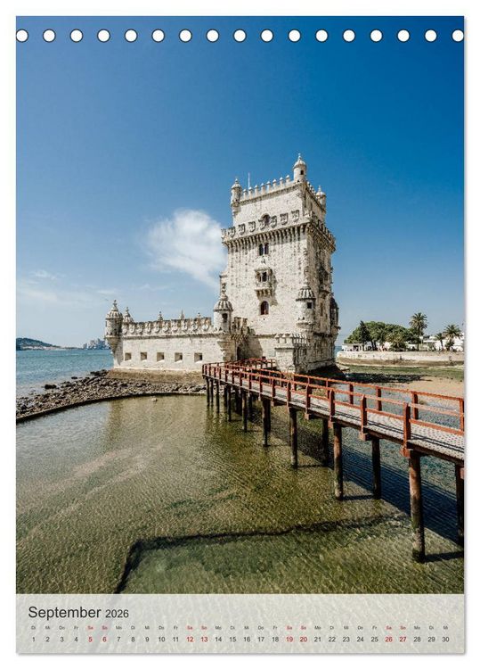 Produktbild: Lissabon Perspektiven (Tischkalender 2026 DIN A5 hoch), CALVENDO Monatskalender