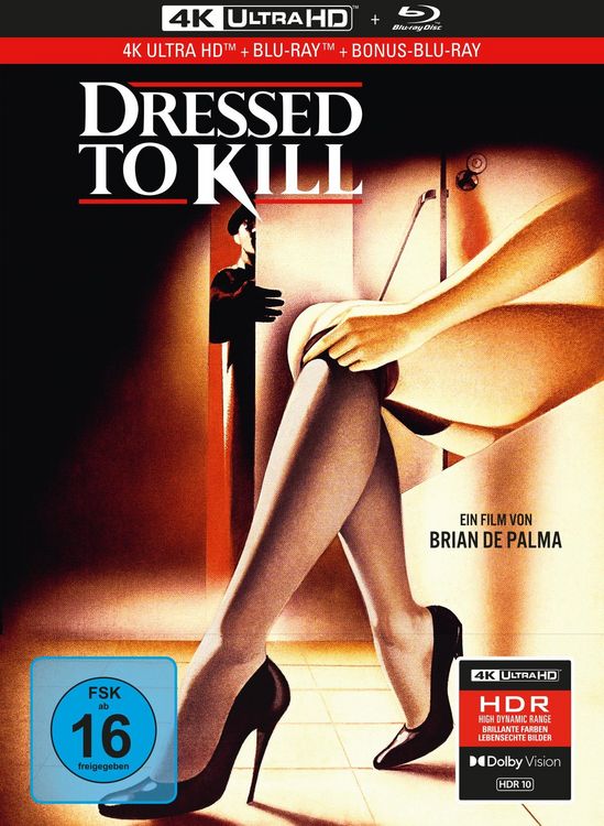 Produktbild: Dressed to Kill - 3-Disc Limited Collector's Edition im Mediabook (4K Ultra HD + Blu-ray + Bonus-Blu-ray)