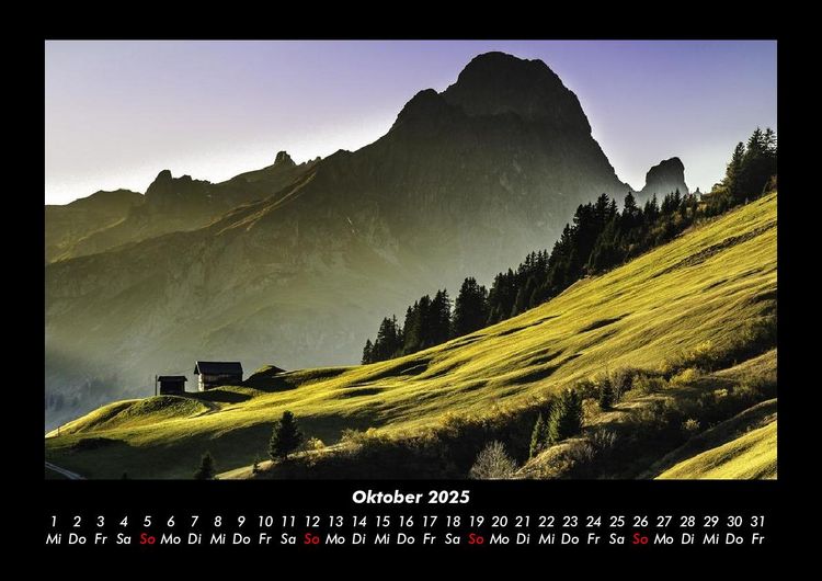 Produktbild: Bergige Welten 2025 Fotokalender DIN A3