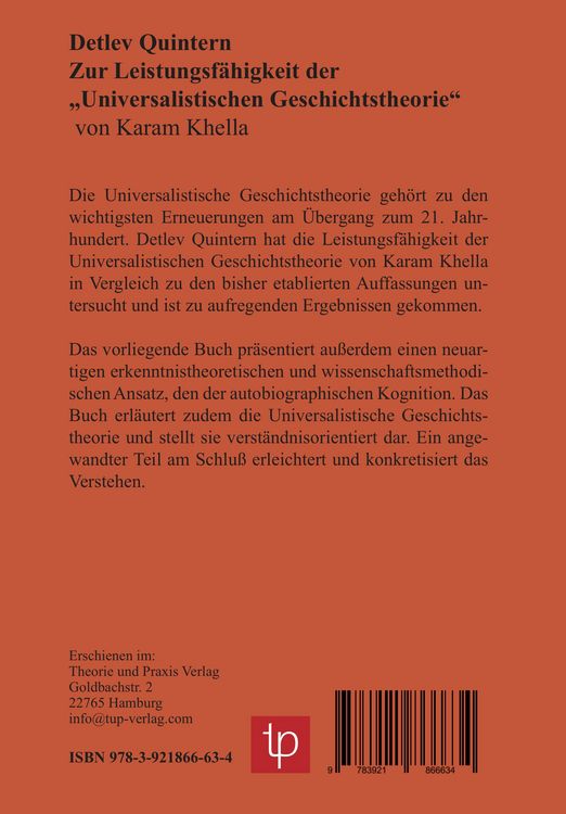 Produktbild: Zur Leistungsf&auml;higkeit der &bdquo;Universalistischen Geschichtstheorie&ldquo;