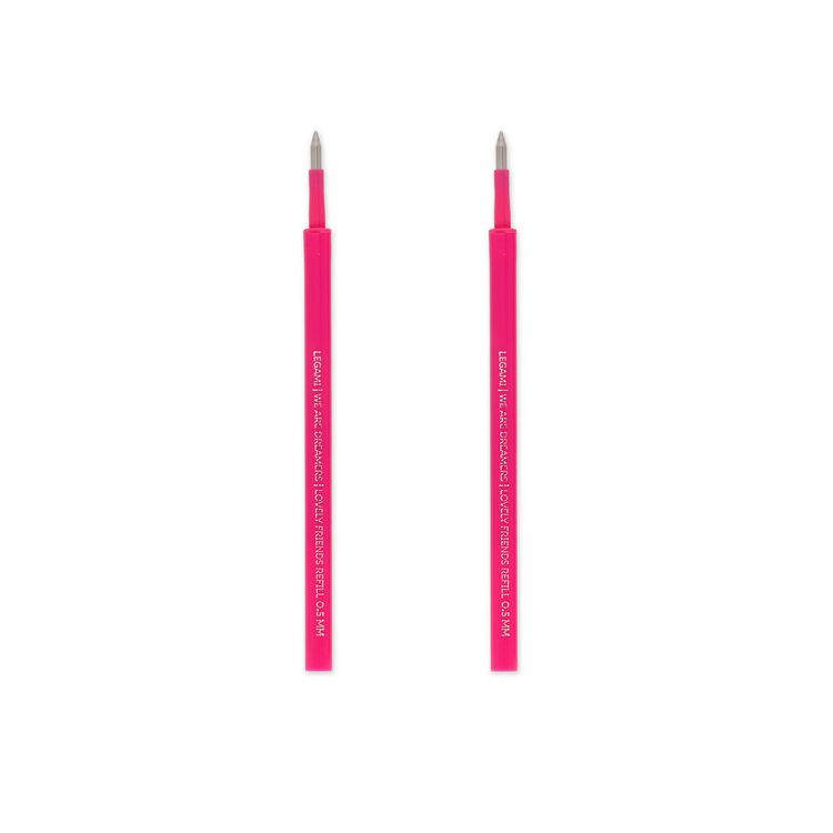 Produktbild: Legami 2 Set mit 2 Ersatzpatronen f&uuml;r Gelstift - Lovely Friends - Pink